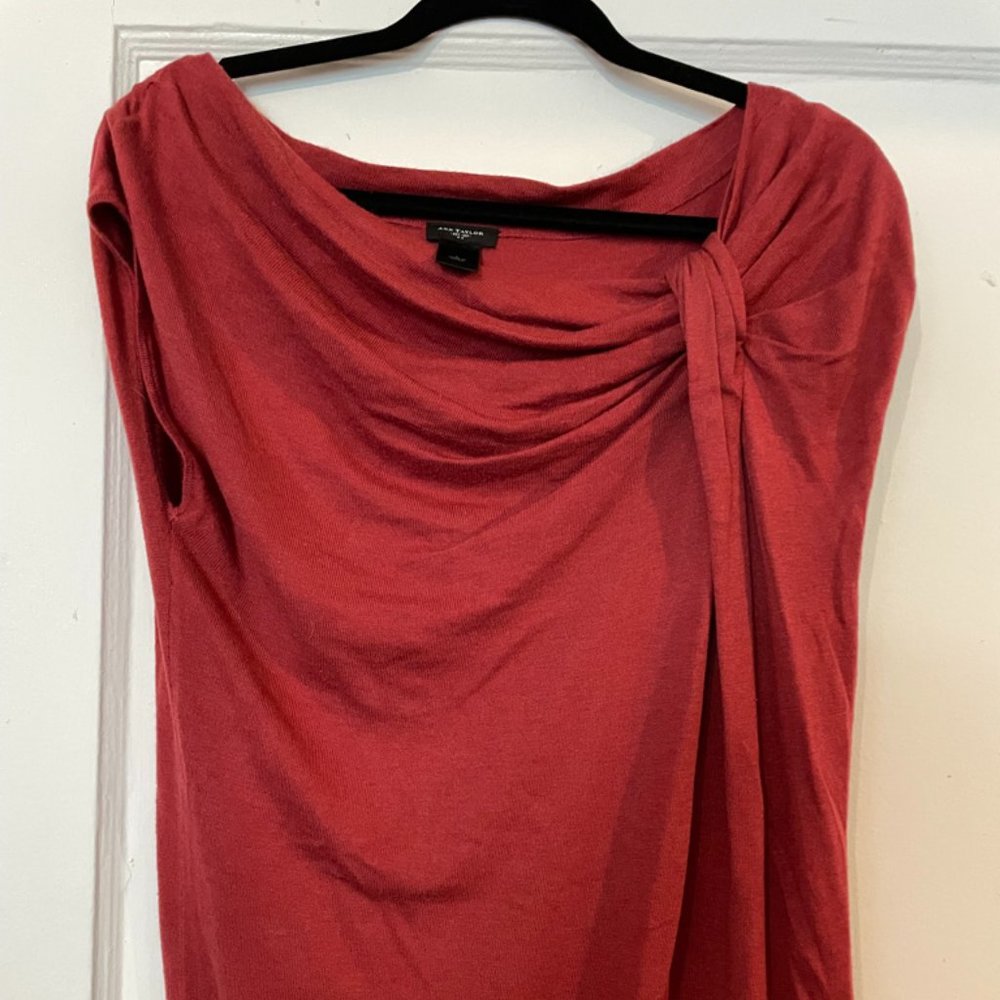 Ann Taylor Short Sleeve Cap Shoulder Sweater